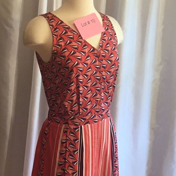 Sleeveless dress with a nautical style in small by COLLECTIVE CONCEPTS - Picture 6 of 14